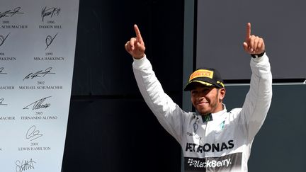  Lewis Hamilton espère remonter sur la première marche du podium, comme il l'avait fait l'année dernière (DIMITAR DILKOFF / AFP)