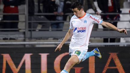 Le milieu de terrain de l'OM Joey Barton lors du match contre Lille, le 25 novembre 2012.&nbsp; (ANNE-CHRISTINE POUJOULAT / AFP)