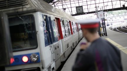 Les conducteurs de la gare Saint-Lazare ont exerc&eacute; leur droit de retrait apr&egrave;s une agression survenue le 21 janvier 2014. (MAXPPP)