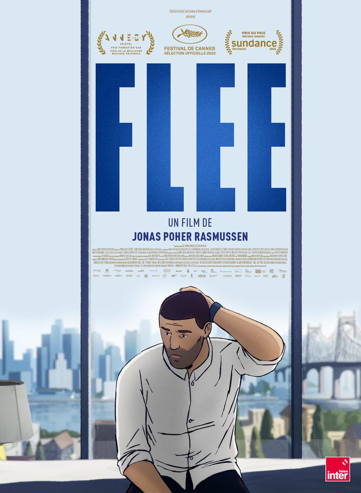 Affiche du documantaire d'animation, "Flee", de&nbsp;Jonas Poher Rasmussen. (Haut et Court)