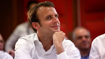 Le ministre de l'Economie, Emmanuel Macron, le 5 juillet 2015 aux rencontres &eacute;conomiques d'Aix-en-Provence (Bouches-du-Rh&ocirc;ne). (MAXPPP)