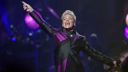 La chanteuse Pink en concert à Nanterre près de Paris le 3 juillet 2019 (SADAKA EDMOND/SIPA)