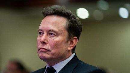 Elon Musk lors d'une réunion, à Washington, le 13 novembre 2024. (ALLISON ROBBERT / AFP)