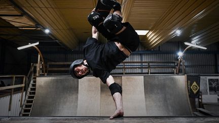 Edouard Damestoy est l'une des chances de médailles aux Jeux olympiques de Paris en 2024. (PHILIPPE LOPEZ / AFP)