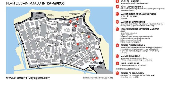 Plan de Saint Malo intra muros
 (DR)