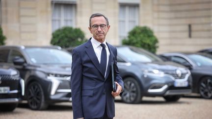 Le ministre de l'Intérieur Bruno Retailleau lors du conseil des ministres, à l'Elysée, le 23 septembre 2024. (LUC NOBOUT / MAXPPP)