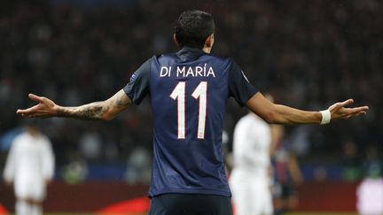 Angel Di Maria, pendant le match PSG-Real Madrid, au Parc des Princes, le 21 octobre 2015. (CHARLES PLATIAU / REUTERS)