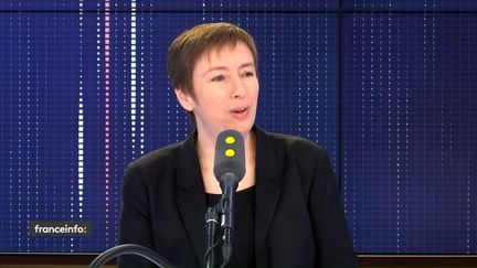 Caroline De Hass, membre du collectif #NousToutes et ancienne fondatrice d'Osez le féminisme, était l'invitée du "8h30 franceinfo", jeudi 2 janvier 2020. (FRANCEINFO / RADIOFRANCE)