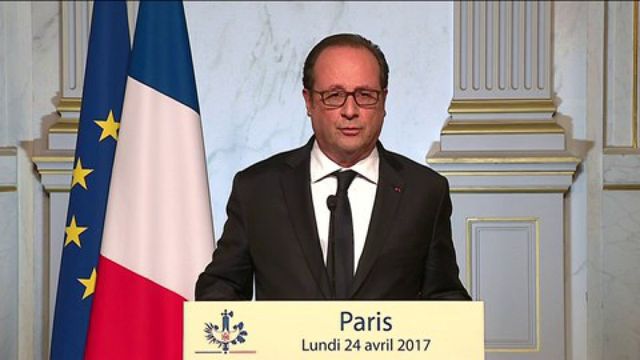 Pour Hollande, l'élection de Marine Le Pen serait "un risque pour le pays", il votera Macron