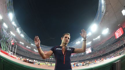 Renaud Lavillenie n'a eu à réaliser qu'un seul saut en qualification lors des Mondiaux de Pékin. (STEPHANE KEMPINAIRE / STEPHANE KEMPINAIRE)