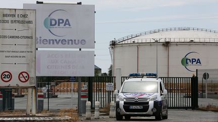 Le dépôt pétrolier de Bassens en Gironde. (SALINIER QUENTIN / MAXPPP)