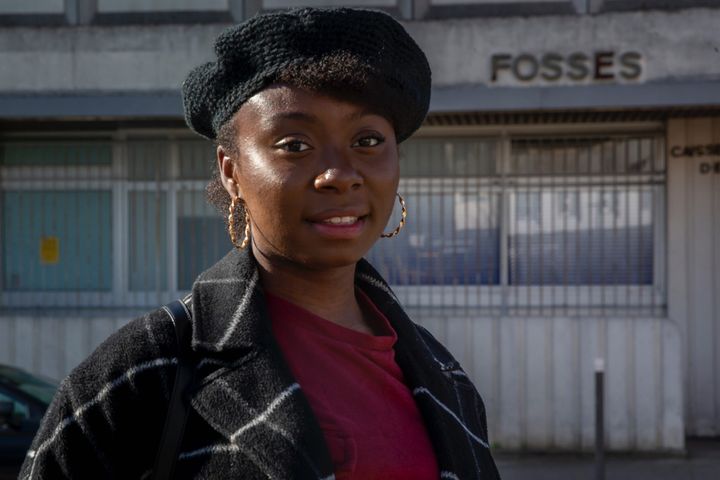 Lauren, cocréatrice de l'association Cité des Chances à Fosses (Val-d'Oise), le&nbsp;24 février 2022. (CARLOS FEDZ)