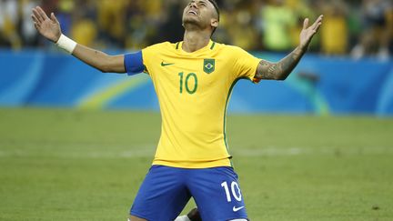 Neymar sous le maillot brésilien (ODD ANDERSEN / AFP)