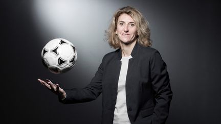 L'ancienne footballeuse française Marinette Pichon, en avril 2018. (JOEL SAGET / AFP)