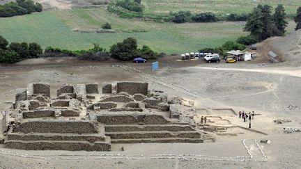 Photo non datée, publiée sans plus de détail en février 2013, du site archéologique El Paraiso, à 40 km au nord-est de Lima.
 (Ho / Ministerio de Cultura / AFP)