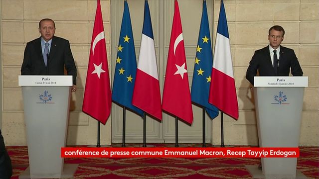 Erdogan s'agace après une question d'un journaliste d'"Envoyé spécial"