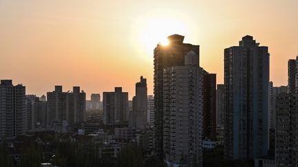 La ville de Shanghai, le 2 avril 2022. (HECTOR RETAMAL / AFP)