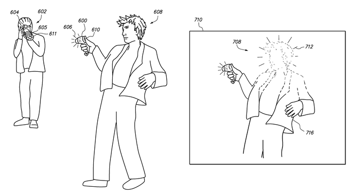 Wilbert Leon Smith, JR. et Keelo Lamance Jackson ont d&eacute;pos&eacute;, en 2013, un brevet pour une sorte de "pistolet" destin&eacute;e &agrave; &eacute;viter les photographies et vid&eacute;os non sollicit&eacute;es. (WILBERT LEON SMITH JR, KEELO LAMANCE JACKSON / U.S. PATENT OFFICE)