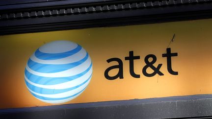 Logo AT &amp; T (JOHN ANGELILLO / MAXPPP)