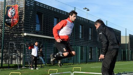 Yoann Gourcuff à l'entraînement du Stade Rennais  (THOMAS BREGARDIS / MAXPPP)