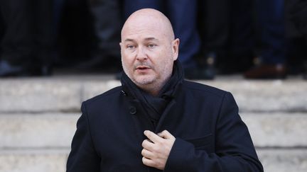 L'animateur vedette Sébastien Cauet, le 9 mars 2022. (THOMAS SAMSON / AFP)