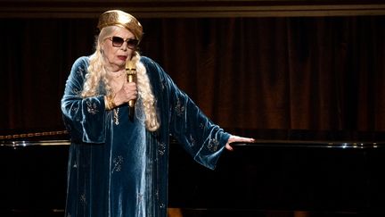 Joni Mitchell a reçu le prix Gershwin de la chanson populaire ce mercredi 2 mars 2023. (STEFANI REYNOLDS / AFP)