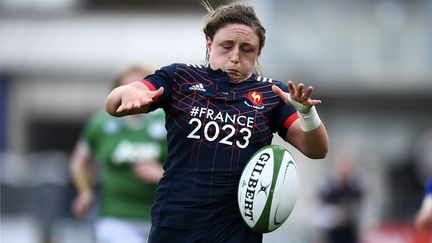 Gaëlle Mignot, la capitaine du XV de France de rugby féminin (FRANCK FIFE / AFP)