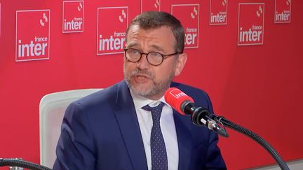 Le ministre délégué chargé de la Ville et du Logement, Olivier Klein, sur France Inter. (FRANCE INTER / RADIO FRANCE)