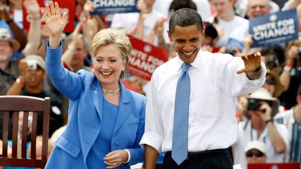  (Hillary Clinton et Barack Obama en 2008. Cette année, c'est Obama qui fera campagne pour Clinton. © Bloomberg/Getty)