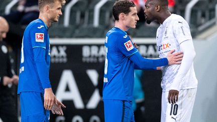 Marcus Thuram a perdu ses nerfs contre Hoffenheim. (MARIUS BECKER / POOL)