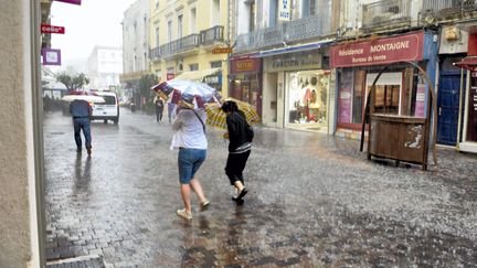 S&egrave;te (H&eacute;rault) a &eacute;t&eacute; touch&eacute;e par de violents orages, vendredi 12 juin 2015. (  MAXPPP)