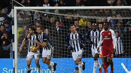 Arsenal accroché dans les dernières minutes par West Bromwich. (PAUL ELLIS / AFP)