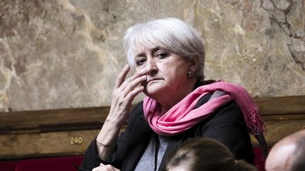 La députée de Côte-d'Or, Yolaine de&nbsp;Courson, le 4 avril 2018 à l'Assemblée nationale. (MAXPPP)