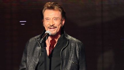 Johnny Hallyday à Saint-Denis pour le Téléthon (7 décembre 2012)
 (Florence Durand / SIPA)