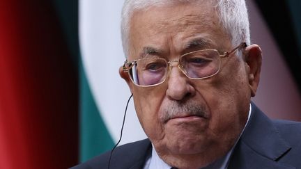 Le président de l'Autorité palestinienne Mahmoud Abbas le 25 juillet 2023, lors d'une visite en Turquie (ADEM ALTAN / AFP)