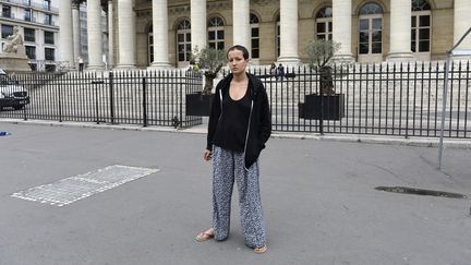 L'ancienne Femen tunisienne Amina Seboui, le 27 juillet 2014 &agrave; Paris. (MIGUEL MEDINA / AFP)