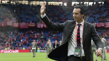 L'entraîneur du FC Séville, Unai Emery (JAVIER SORIANO / AFP)