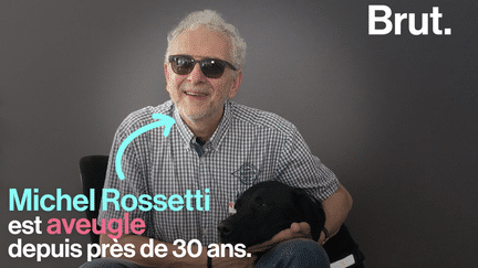 Michel Rossetti est aveugle depuis près de 30 ans, à la suite d’un décollement de rétine. Cet handicap l’a contraint de s’adapter à une nouvelle vie. Au quotidien, il est aidé par Ghost, son chien-guide.