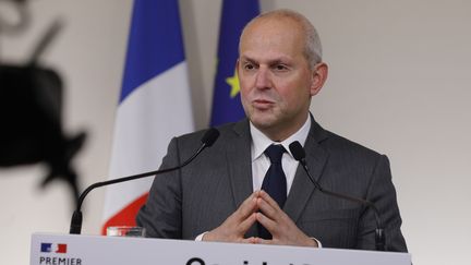 Le directeur général de la Santé, Jérôme Salomon, le 28 mars 2020, à Paris. (GEOFFROY VAN DER HASSELT / AFP)