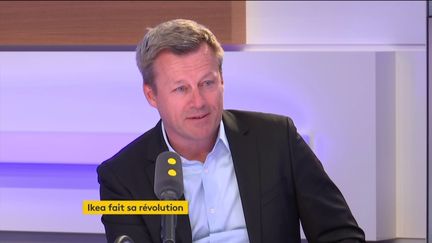 Jesper Brodin, PDG d'Ingka Group, maison-mère d'Ikea, le 6 mai 2019 sur franceinfo. (FRANCEINFO / RADIOFRANCE)