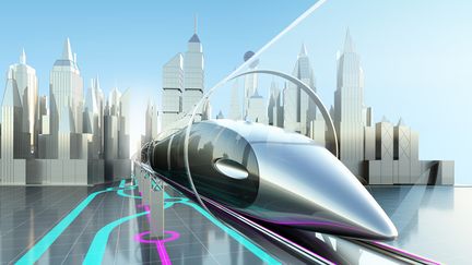 L'Hyperloop vole au-dessus des voies, grâce à des électro-aimants qui se repoussent.(photo d'illustration). (SERGII IAREMENKO/SCIENCE PHOTO L / SCIENCE PHOTO LIBRARY RF)