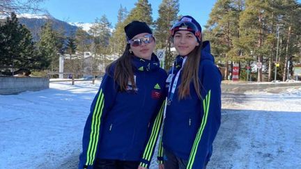 Les biathlètes ukrainiennes Olena et Yuliia Horodna courront à Otepää (Estonie) en Coupe du monde à partir du vendredi 11 mars 2022. (Fédération ukrainienne de biathlon)