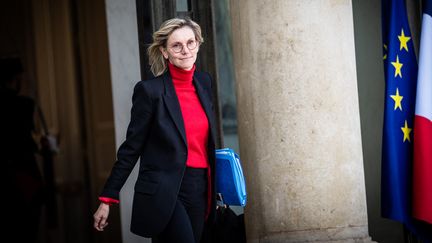 Agnès Pannier-Runacher, ministre de la Transition énergétique, le 15 novembre 2023, au Palais de l'Elysée à Paris. (XOSE BOUZAS / HANS LUCAS)