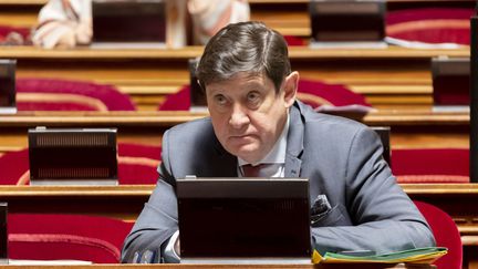 Patrick Kanner, le président du groupe socialiste au Sénat, le 2 mars 2023. (VINCENT ISORE / MAXPPP)