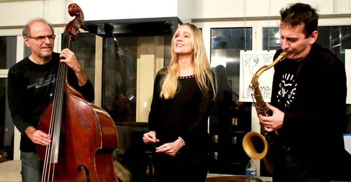 Michel Benita, Victoria Rummler et Francesco Bearzatti au SJL du 26 janvier 2014
 (Catherine Ledrux)