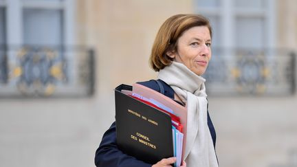 La ministre des Armées, Florence Parly, à la sortie du Conseil des ministres à Paris, le 24 octobre 2018. (MAXPPP)