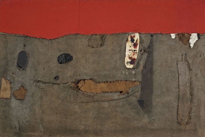 Alberto Burri, "Umbria vera" 1952 (© Crédit photographique : Fondation Gandur pour l’Art, Genève. Photographe : Sandra Pointet © ADAGP, Paris 2022)