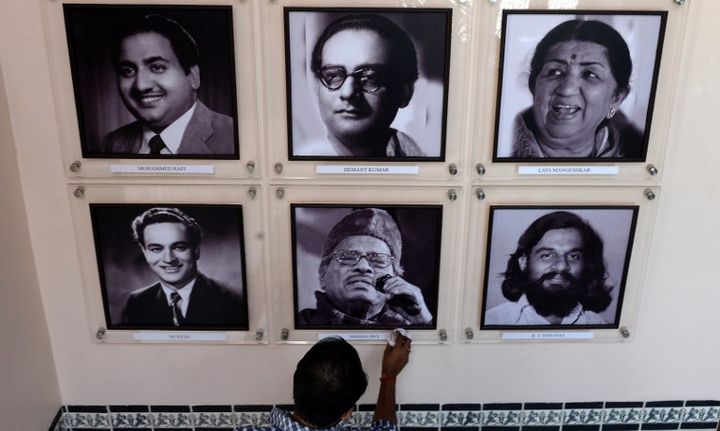 Photos de musiciens et chanteurs de légende, à Mumbai (janvier 2014)
 (INDRANIL MUKHERJEE / AFP)