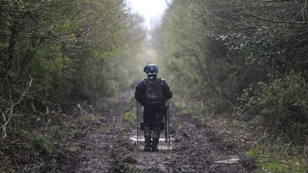 Au 8e jour de l'opération d'évacuation de la ZAD de Notre-Dame-des-Landes le 16 avril 2018. (MAXPPP)