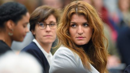 Marlène Schiappa, le 28 février 2019, à Pessac (Gironde).&nbsp; (NICOLAS TUCAT / AFP)